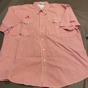 Lightweight vented short sleeve Alabama gingham shirt